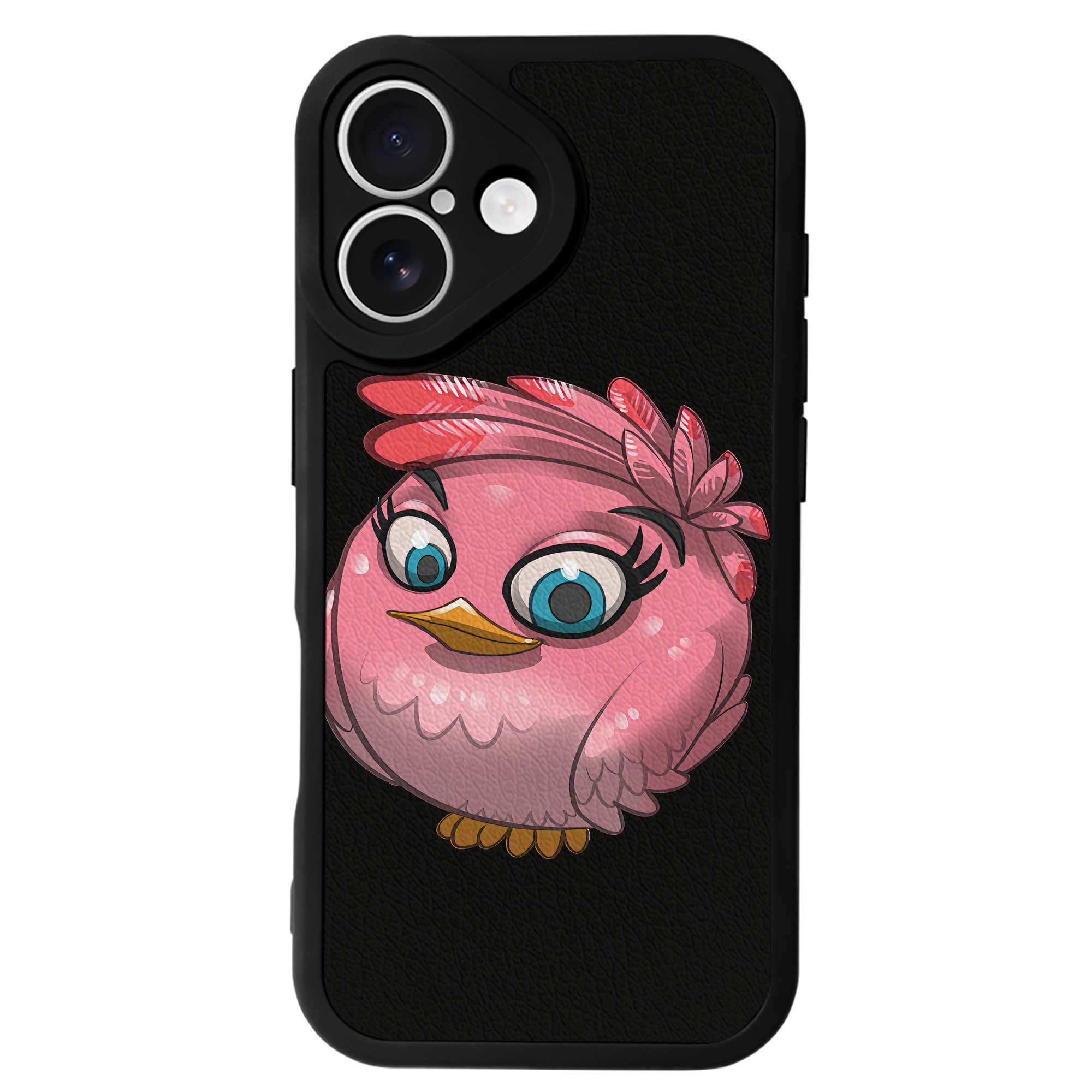 （画像用） Angry Birds アングリーバード 【iPhone 16シリーズ対応】シリコンスマホケース（レザー調） 材質：シリコン